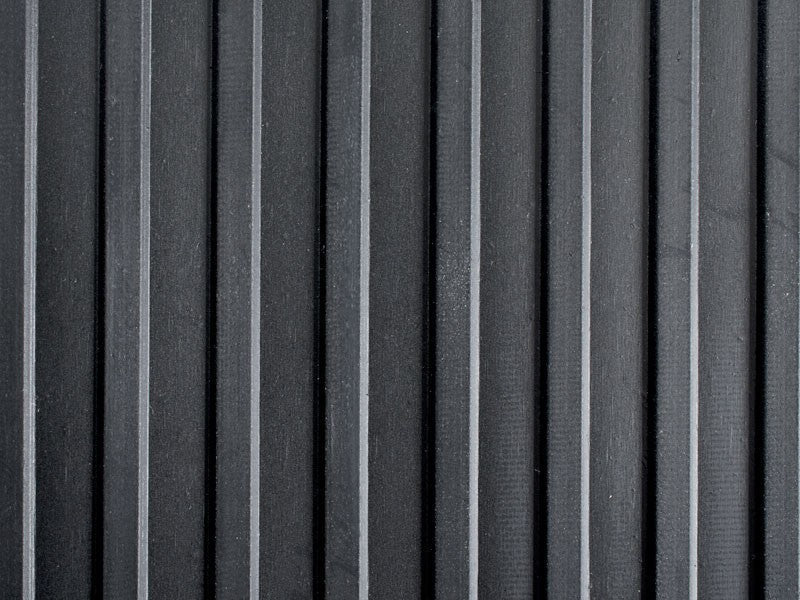 Black Broad Rib Rubber Matting for Various Applications