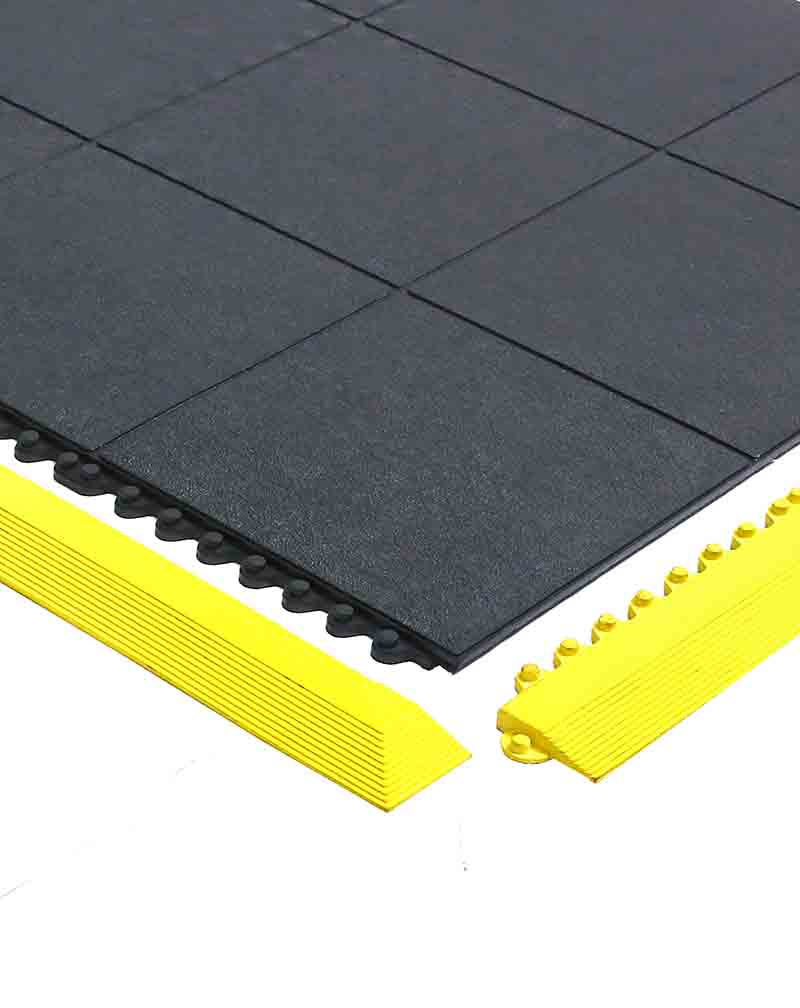 Premium Black Rubber Interlocking Gym Mats – Heavy-Duty, Non-Slip, Shock-Absorbing Flooring for Home & Commercial Gyms