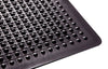Comfort Rubber Anti-Fatigue Mat in Black Ergonomic Support for Workspaces