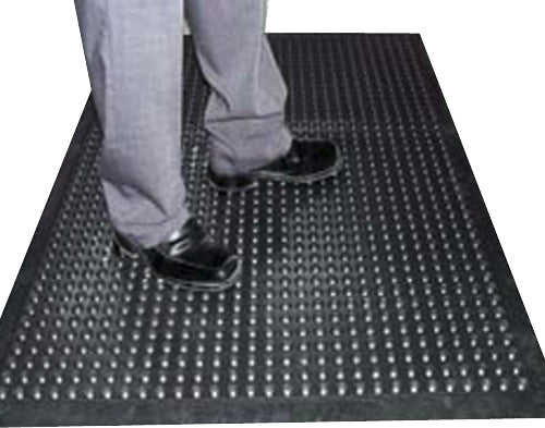 Industrial Bubble Top Black Rubber Floor Mats for Worksplaces