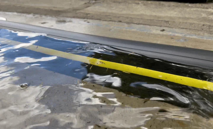 Garage Door Flood Barrier Threshold Kit Against Water Infiltration