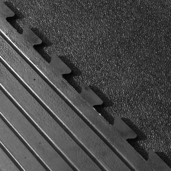 Heavy Duty Gym Mats 20mm Interlocking Rubber Tiles Weight Lifting Platform - gym flooring UK - product hero shot showing full dimensions