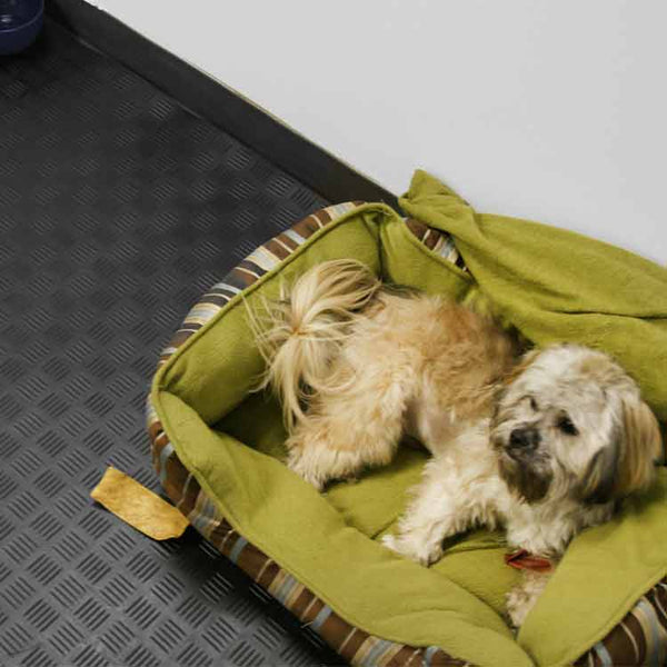 Checker Plate Rubber Kennel Flooring for Pet Areas - Image 2 - Rubber Matting Direct UK