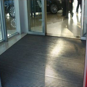 Black Broad Rib Rubber Matting for Various Applications