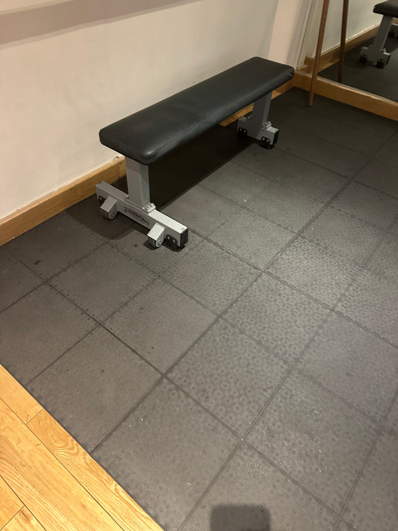 Premium Black Rubber Interlocking Gym Mats – Heavy-Duty, Non-Slip, Shock-Absorbing Flooring for Home & Commercial Gyms
