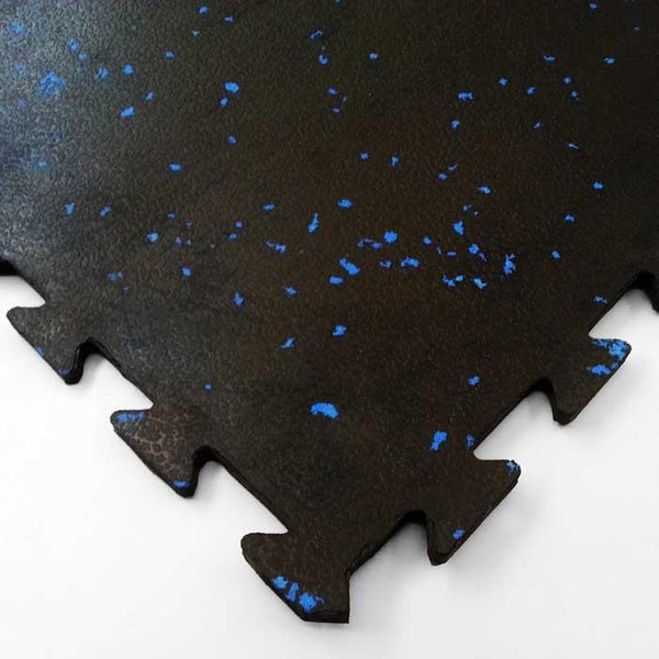 Gym Floor Mats Interlocking Rubber Tiles Fitness Studio Flooring - gym flooring UK - product hero shot showing full dimensions