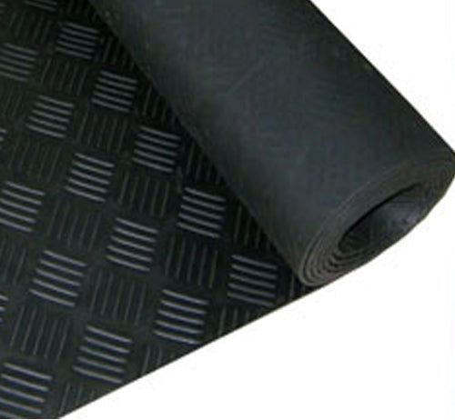 Non-Slip Checker Plate Durable Grip Rubber Matting for Enhanced Safety and Traction - Image 1 - Rubber Matting Direct UK