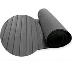 Broad Ribbed Rubber Matting Outdoor Anti-Slip Walkways & Ramps Weatherproof 10m - non-slip UK - product hero shot showing full dimensions