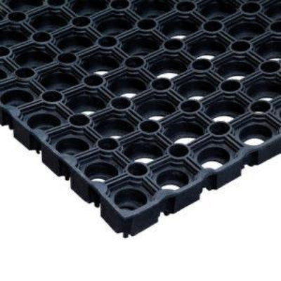 Black Rubber Grass Mat Roll for Gardens, Playgrounds, and Landscapes