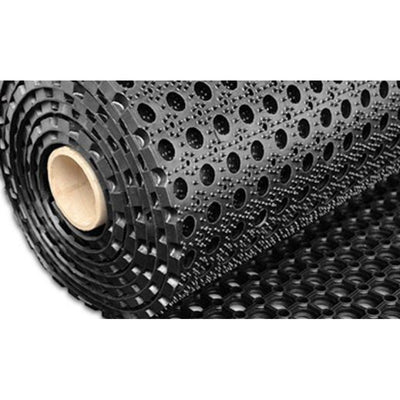 Black Rubber Grass Mat Roll for Gardens, Playgrounds, and Landscapes