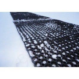 Non-Slip Black Rubber Snow Mat for Enhanced Safety and Traction