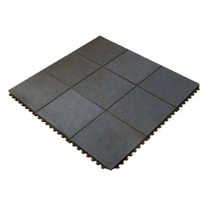 Anti-Fatigue Workshop Mat Nitrile Rubber Interlocking Tiles Oil-Resistant Indust - industrial mat UK - product hero shot showing full dimensions
