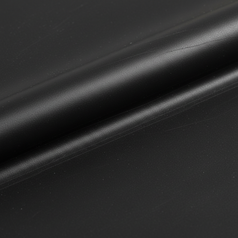 Close-up carbon-loaded SBR rubber texture - conductive anti-static surface detail