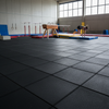 SafeStep Parkour 43mm tiles under gymnastics equipment in British sports centre