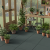 Anti-Slip Greenhouse Flooring Tiles in UK conservatory with indoor plants