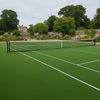 Tennis court artificial grass British estate garden