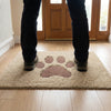 Beige Absorbent Mat - in use at UK home entrance