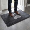Dark Grey Absorbent Mat - in use at UK home entrance