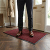 Red Barrier Mat - in use at UK home entrance