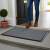 Silver Grey Barrier Mat - in use at UK home entrance