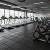 15mm Thick Gym Tiles - Sound Insulation Cardio Equipment Treadmill Flooring