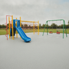 Platinum Grey EPDM rubber surfacing school playground park EN1177
