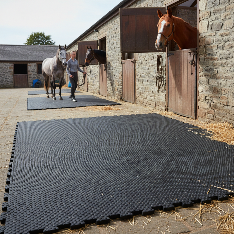 Interlocking Stable Mats - Lifestyle