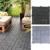 Recycled Tyre Composite Deck Tiles | 30x30cm | Pack of 10 | Eco-Friendly | Garden | Free UK Delivery