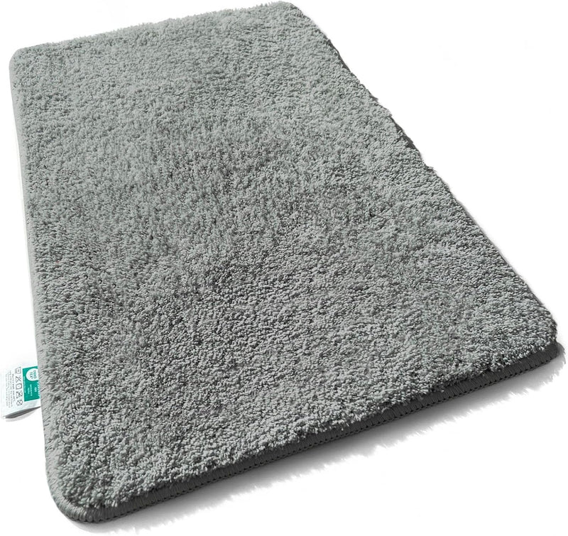 High Pile Sky Soft Bath Mat | Soft, Fluffy Bathroom Rug in Shaggy Look | Bath Mat Non-Slip Washable | Tested for Harmful Substances | 16 Colours in 6 Sizes (Grey, 70 x 120 cm) - Bath Mat for UK homes and businesses