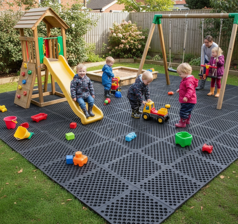 School play area safety surface