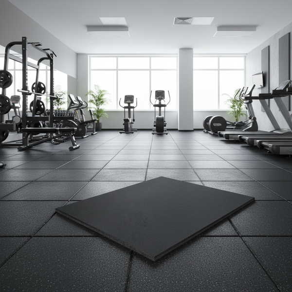 20mm Thick Interlocking Gym Tiles - CrossFit Commercial Sound Insulation Flooring