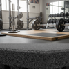 63mm Heavy Duty Anti-Shock Rubber Tiles on Olympic Weightlifting Platform - UK Commercial Gym