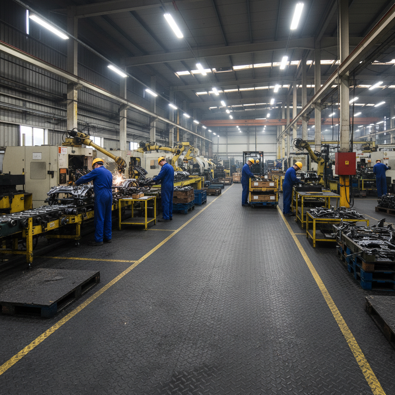 Rubber Sheet 1200x1000mm Pre-Cut Heavy Duty Workbench Mat - Real Life Application 1