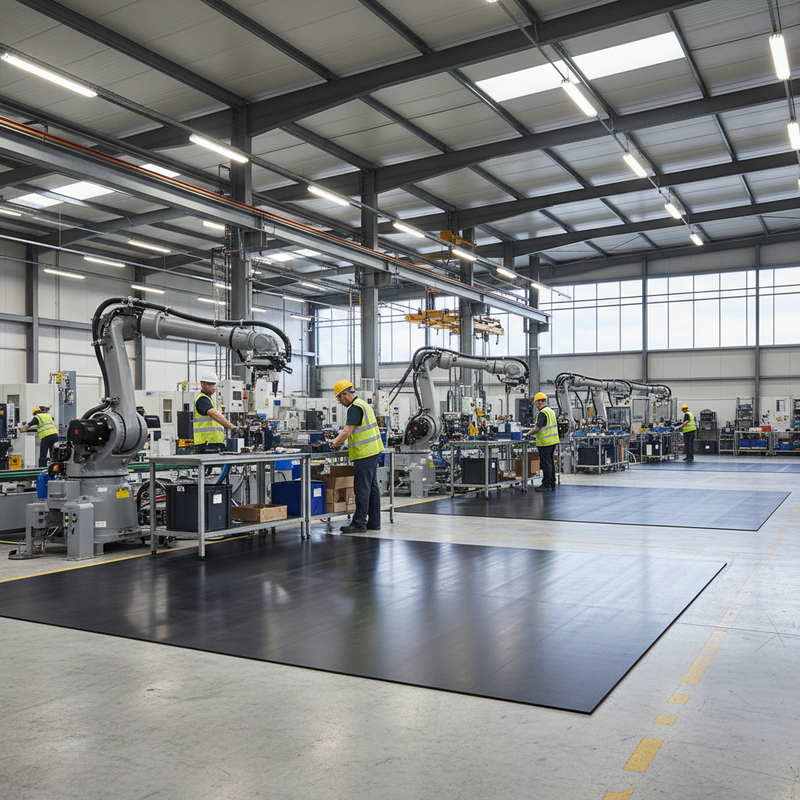 Nitrile Rubber Sheet 3mm Fuel Resistant Industrial Grade - In Use
