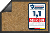 Heavy-Duty Dirt Trapper Mat Beige 200×300cm – Washable Non-Slip Large Indoor Mat | Free UK Delivery