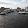 Heavy Duty Rubber Rooftop Tiles on industrial flat roof maintenance walkway