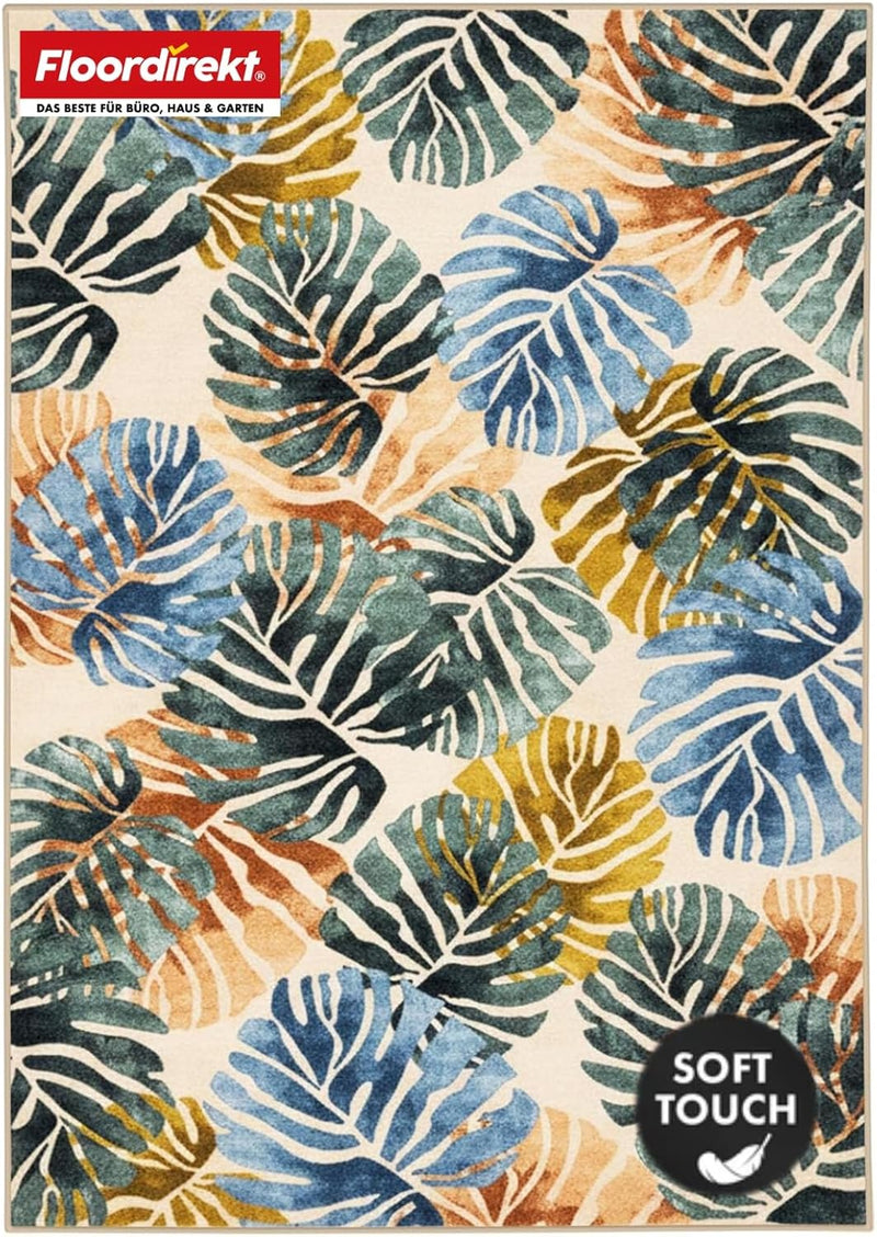 Amazonia Short Pile Rug 160 x 230 cm - Washable Non-Slip Rug for Living Room, Children's Room & Hallway, Amazonia - Rug for UK homes and businesses