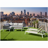 Rooftop artificial grass on London penthouse terrace
