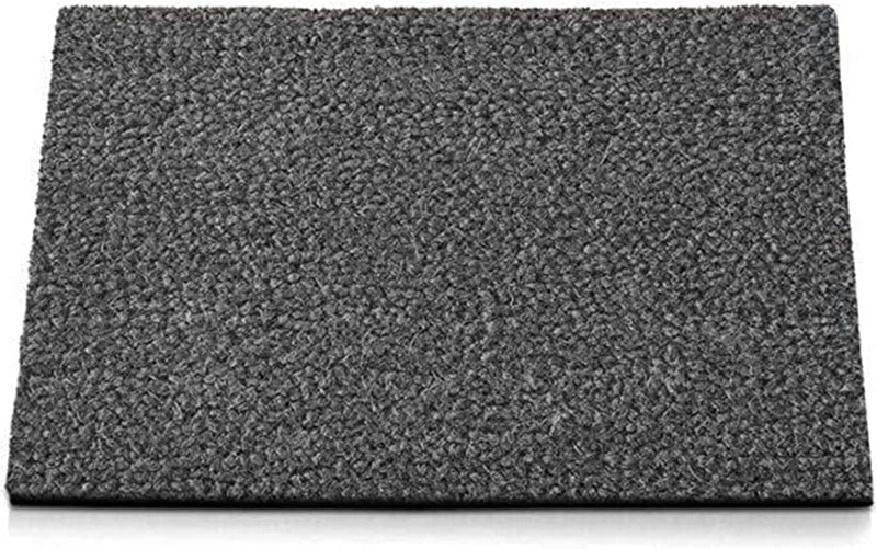 Coconut Doormat Coir Entrance Mat, Non-Slip, Weatherproof Floor Mat for Snow and Rain, Natural Coconut Fibres, Ideal for Large Entrances (Grey, 24mm, 50 x 80 cm) - Entrance Mat for UK homes and businesses