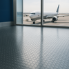 Non-Slip Heavy Duty Rubber Flooring Rolls with Studded Dot Penny Pattern for Maximum Safety