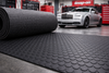Industrial-Grade Non-Slip Rubber Matting – R11 Oil-Resistant Safety Flooring with Dot Stud Penny Pattern