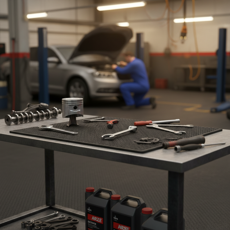 Plain Black Rubber Flooring - In Use