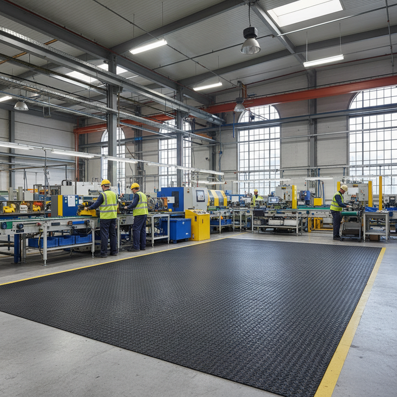 Conveyor Belt Rubber Sheet Industrial Grade - In Use
