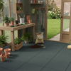 Weather-Resistant Garden Flooring in British potting shed with tools