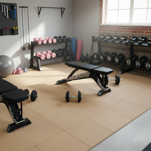MatPro Navagio Gym Mats in Home Gym Setup