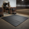 Interlocking Horse Stall Tiles in riding arena entrance