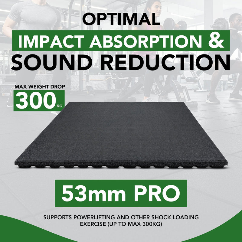 MatPro 53mm Anti-Shock Rubber Gym Mat close-up