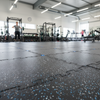 MatPro 20mm Sprung Fleck Premium Rubber Tiles in high-end commercial UK gym