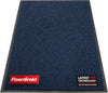 Washable Door Mats Indoor - Outdoor - Non Slip Heavy Duty - Stylish Large Rubber - Perfect Dust Trapping Doormats - Blue 60 x 90 cm - Entrance Mat for UK homes and businesses