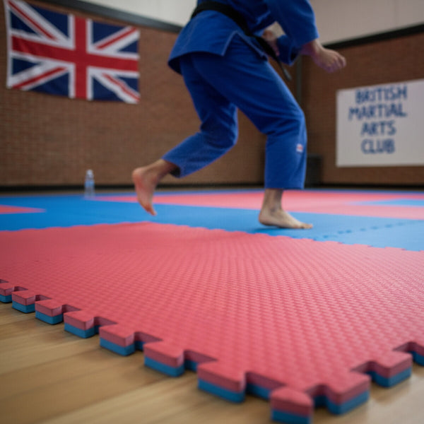 40mm Tatami Mats - Judo Martial Arts Training Red Blue